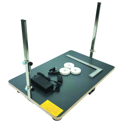 110V Hot Wire Foam Cutter Table With Foot Pad 24W Thermal Foam Cutting Machine for Styrofoam, Sponge, EPE on black work surface
