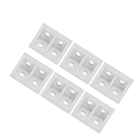 Set of white plastic Right Angle Corner Braces 50 Pack Plastic Brackets For Drawer And Furniture Support White Durable Diy Hardware Kit
