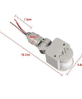 No-Brainer 12V Motion Sensor Light Switch With 180 Degree Rotating PIR, gray sensor switch, 15.7cm, with wire leads