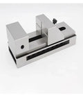 Two Point Five Inch CNC High Precision Flat Vise With Quick Adjust Jaw For Fast Acting Right Angle Grinding And Milling Bench Fixture Built Tough For Metalworking And CNC Machining, steel body