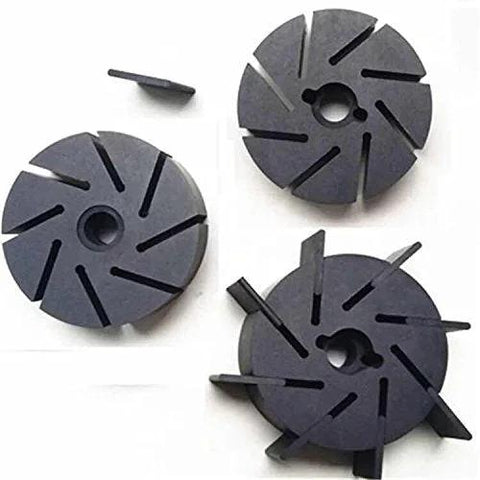 Front view: carbon vanes for Rietschle vacuum pump DTA80/KTA80, pack of 6