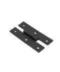 Pack Of 24 Black Wrought Iron H Cabinet Hinges 3 Inch Flush Mount Antique RSF Finish For Cupboard Wardrobe Furniture Doors Hardware