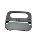 2.9 Inch Flush Ring Pull Handles Set Of 4 Matte Black Zinc Alloy Hidden Recessed Drawer Cabinet Sliding Door Pulls