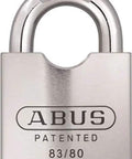 Rekeyable Chrome Plated Brass Padlock With Shrouded Shackle, High Security Steel, Zero Bitted To Be Rekeyed By Locksmith.
