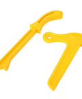 Durable Woodworking Push Stick With Ergonomic Handle, High Quality Plastic For Shaper And Router Tables shown in yellow