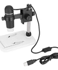 Handheld USB Digital Microscope With 5MP HD Camera, 300x Magnification, 30fps Video, LED Illumination, And Measurement Stand Dope Close Up Shots For Jewelry, Stamps, Electronics, And Tiny Parts Inspection on stand with USB cable