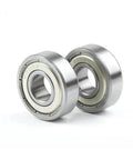 Two S6009ZZ deep groove ball bearings 45x75x16mm ABEC5 stainless steel with double metal shields for hobby RC and machinery.