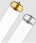 Rugged Gold Coffee Bean Dispenser Jar With Airtight Lid For Kitchen Counter Setup, gold and silver lids with clear glass body.