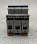 Top Shelf Three Pole Miniature Circuit Breaker Rated 201 To 250 Volts For Stress Free Electrical Distribution Upgrades featuring three toggle controls.