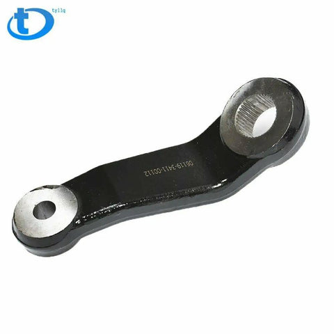 Heavy Duty Tie Rod End And Drag Link Steering Linkage Kit For Dodge Ram 1500 2500 3500 Trucks showing a black steel drop link with round ends.