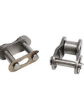 One Piece Simplex Roller Drive Chain With 6.35mm Pitch for Heavy Duty Industrial Gear, half full buckle join design.