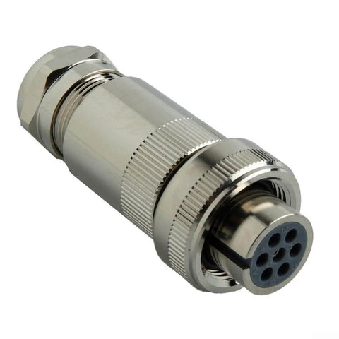 7-Pin Proportional Valve Connector Mating Plug, Metal IP67, Single Pack Compatible with R900021267 R900217845 R900223890 DB97007061