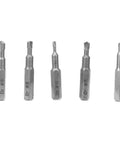 Super Cool 22 Pcs Left Hand Screw Extractor Kit With Durable High Speed Steel Bits And Socket Adapter Perfect For Tough Home Improvement Jobs And Stripped Bolt Removal On Any Car Or Gear. 5 HSS bits