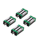 Four HGH20CA carriages from 2 Piece 800mm HGR20 Linear Guide Rail Kit With 4 HGH20CA Carriages For DIY CNC Routers Lathes Mills And 3D Printers