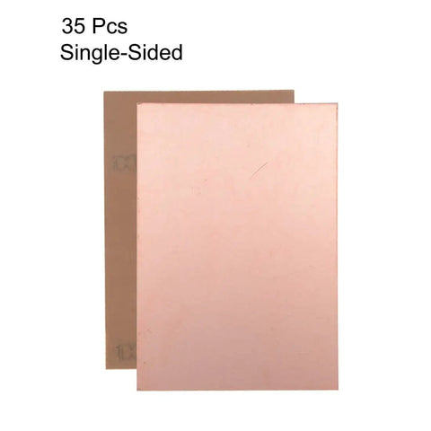 Single-Sided Copper Clad Laminate PCB Board For DIY Prototyping, 100x70mm 3.94x2.76 Inch, 1.5mm Thick, 35-Piece Pack