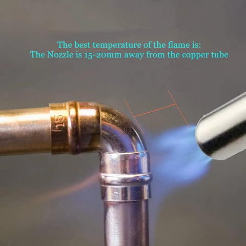 Heavy Duty Professional MAPP Gas Brazing Torch With Extra Long Hose For Serious Plumbing Pipe Welding And No Sweat Soldering Projects Built Like A Tank For HVAC And Backyard Grilling
