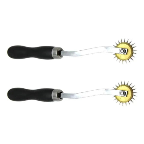 7 Inch Scoring Wheel Tool For Custom Box Making And Size Adjustment Pack Of 2 Pro Grade Box Maker Kits With Durable Wheel For Precise Cardboard Scoring And Straight Line Guide, black handle
