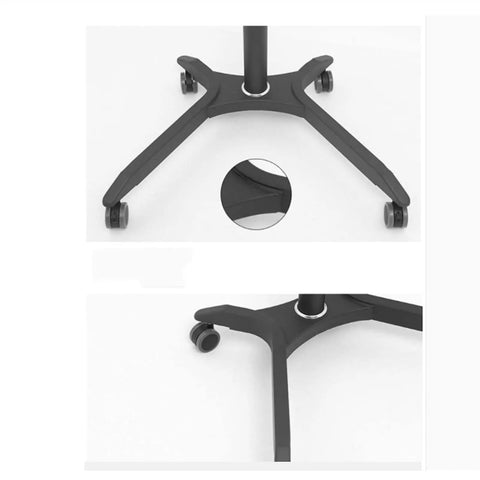 Legit Foldable Rolling Laptop Workstation With Slick Height Adjustment For Sofa Bed Or Outdoor Vibes, heavy-duty steel frame base with wheels.