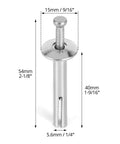 500-Pack Heavy-Duty Hammer-Drive Nails 1/4 Inch By 1-1/2 Inch For Concrete And Brick Walls Ideal For Secure Anchor Fastening