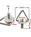 Premium 4 Piece Replacement Eyehook Screws For Universal Smart Controllers And Drone Remotes Slick Neck Lanyard Mount with detailed measurements.
