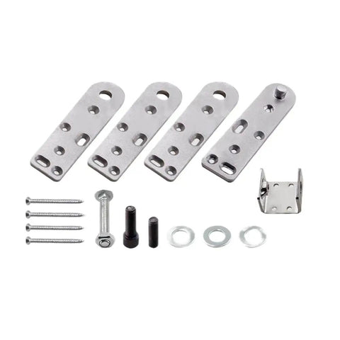 Concealed Bookcase Door Pivot Hinge Kit 500 Pound Capacity Heavy Duty Hidden Door Hardware with screws and brackets