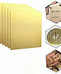 Solid Brass Flat Sheet 1.2x100x100mm Craft And Industrial Metal Plate Easy To Machine And Form Workhorse Material With High Ductility