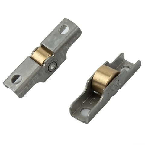 Premium Stainless Steel Sash Pulley And Flat Runner Wheel System Rustproof Sliding Door Hardware For Bathroom Tracks Drawer Systems Four Pack with golden roller detail.