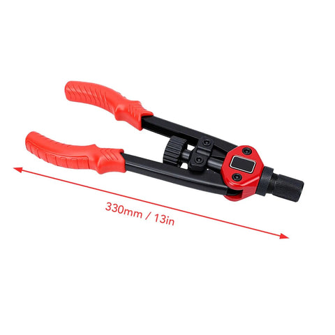Rivet Nut Tool Set 13 Inch Heavy Duty Carbon Steel Kit For Metal Plastic Auto Marine Furniture And Industrial Projects