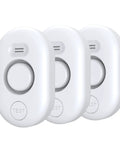 Leak Detector Alarm Kit 3 Pack For Home Flood Monitoring No Setup Required Wireless Water Leak Sensor with front view