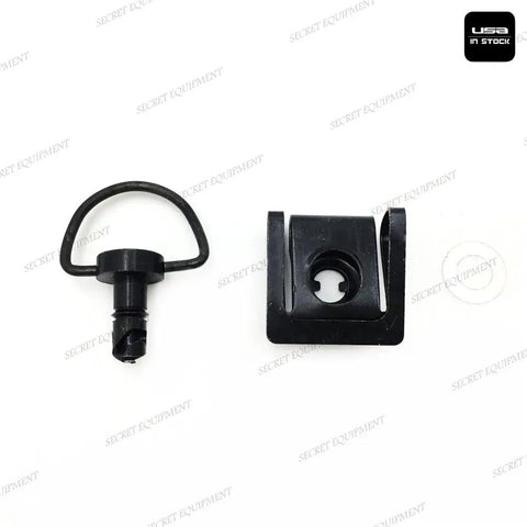 15mm Black DZUS Quick Release Fairing Fasteners For Motorcycles, featuring quarter turn bolt and clip components.