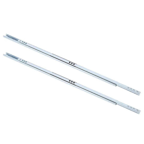 Heavy Duty Drawer Ball Bearing Slides 450mm Set Of 2, smooth galvanized steel rails for cabinets and closets, rustproof and quiet.