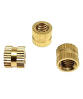 Knurled Threaded Inserts For 3D Printing Copper Embedded Nuts With Knurl Grip For Reusable, Strong Fastening That Will Not Loosen In Plastic