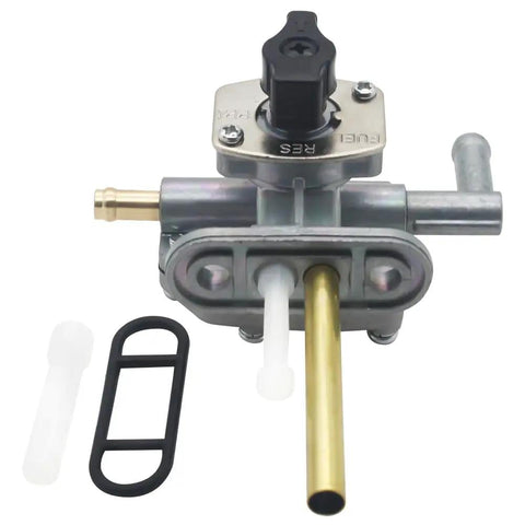 Fuel Valve Petcock Shut Off For Suzuki Ozark 250 Quad 2x4 2WD 2002 To 2006 LT Z250 Quadsport with brass and rubber components