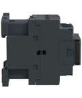 Side view of Beefy 120V AC Coil 3-Pole Non Reversing Contactor with 1 NO and 1 NC Auxiliary Contacts for motors and equipment.