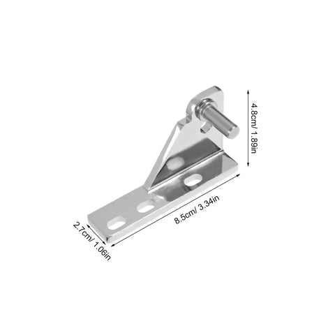 Heavy Duty Refrigerator Door Hinge Kit Zinc Alloy Four Pack For Busy Commercial Kitchens With Corrosion Resistance 8mm Axle For Freezer And Fridge Doors Low Noise Operation And Easy Maintenance. Zinc alloy hinge, 8.5cm x 2.7cm, 8mm axle