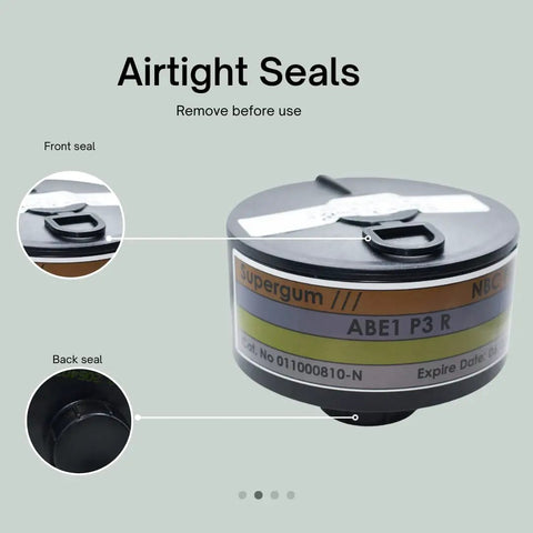 CBRN 40mm Gas Mask Filter Long Shelf Life Pro Grade Replacement Filter For Nuclear Biological Chemical Hazards IDF Approved Israeli Made Durable And Reliable Beef Up Your Prep Game For Emergency Use And Everyday Gear