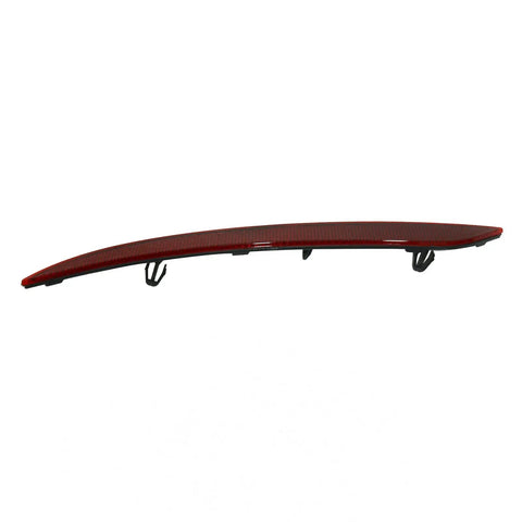 Fresh Left Driver Side Rear Bumper Reflector For Tesla Model S Red Marker Light Replacement Swap Out Clean Aftermarket Automotive Parts side view