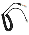 Replacement Microphone Cable For Handheld Radios With Heavy Duty Spiral Cord No Fuss Plug And Play, Compatible With FT 78, FT 88, FT 89 Series