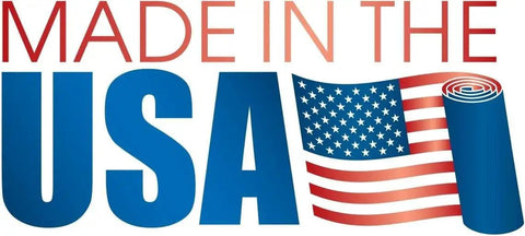 Made in the USA logo with American flag design, emphasizing domestic production quality and origin.
