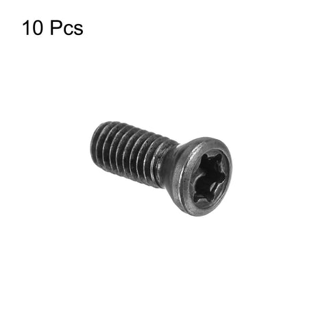 10 Pack M3.5 X 12mm Torx T15 Flat Countersunk Machine Screws showing a single screw with torx head, 12.9 grade alloy steel.