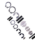 450 Piece Semicircle Key Spring Pin Clip E Clip Kit With Versatile Storage For DIY Home Repair And General Hardware Needs A Handy All In One Fastener Set For Quick Fixes And Everyday Projects, assorted clips