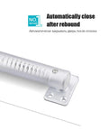 Automatic Door Closer With Silent Soft Close, Adjustable Tension For Doors Up To 60Kg, 80 To 110 Degree Positioning, compact view
