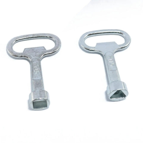 Triangle Key For Electrical Cabinets And Control Boxes, Square Key Wrench For Drawers, Durable Zinc Alloy, 4 Pack