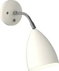 Joel Wall Indoor Cream Light With Low Glare, Sleek Modern Classic Sconce, E26 Medium Base, Dry Rated, Designed In Britain, 1223030