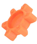 Flexible Jaw Coupling Insert With Rubber Spider For Vibration Dampening In CNC Machines, orange shock absorbing pad kit.