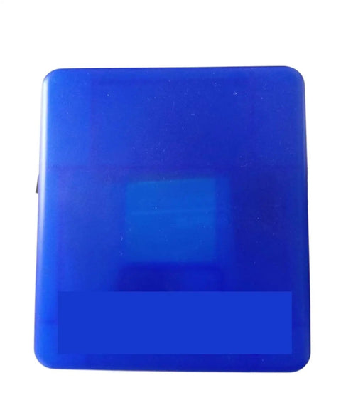 Heavy Duty Fiber Optic Cleaver CC-01 For FTTH Network Cables storage case, blue hard plastic design, compact and durable.