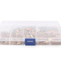 300Pcs M3 Brass Hex Column Standoff Spacer Nut Assortment Kit For Electronics Projects DIY Mounting Hardware With Brass And Stainless Options Versatile Mounting Hardware For PCBs And Panels. clear organizer box with M3 brass hex standoffs for PCB and panel mounting