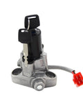 Durable Motorcycle Ignition Key Lock Switch Fits Yamaha XVS1100A Dragstar Classic And V Star With 2 Keys Easy Plug and Play Install No Tools Needed To Fix Your Ride Smoothly Save Cash At Shop And Start Engine Strong While Riding Safe At Night, metal lock switch with keys and red connector