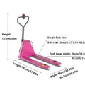 Heavy Duty Full Electric Pallet Jack With Lithium Battery Motors Lift Truck 4400 Lbs Capacity dimensions and single fork size.