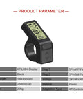 KT-LCD4 Ride-Ready Bicycle Display Meter for Electric Bikes showing waterproof LCD panel and control buttons